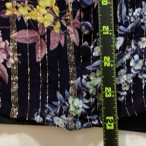 Vineet Bahl Anthropologie Floral Embroidered Boho Blouse Bell Sleeves Size S - Picture 10 of 13